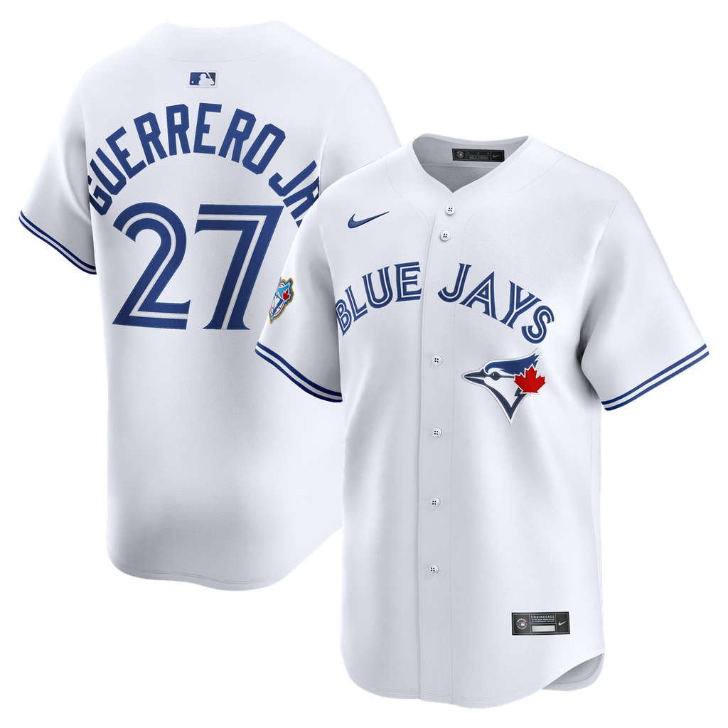Vladimir Guerrero Jr. Toronto Blue Jays Nike Home Limited Jersey - White Official MLB Team Apparel Baseball Fan Gear