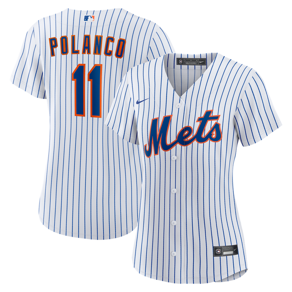 Jorge Polanco New York Mets Nike Women's Home Replica Jersey - White Official MLB Team Apparel Baseball Fan Gear
