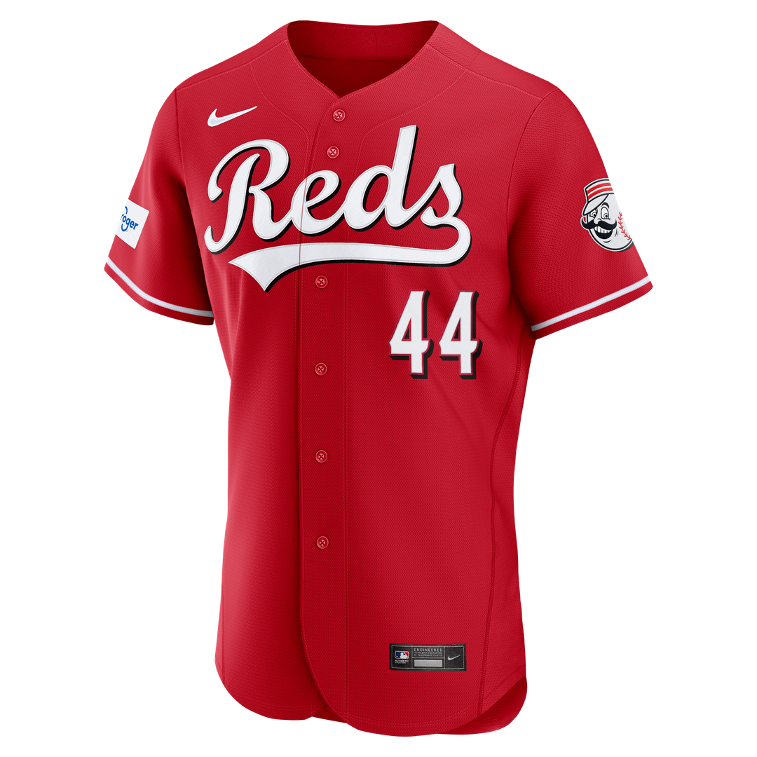 Elly De La Cruz Cincinnati Reds Nike Alternate Authentic Sponsor Patch Jersey - Red Official MLB Team Apparel Baseball Fan Gear