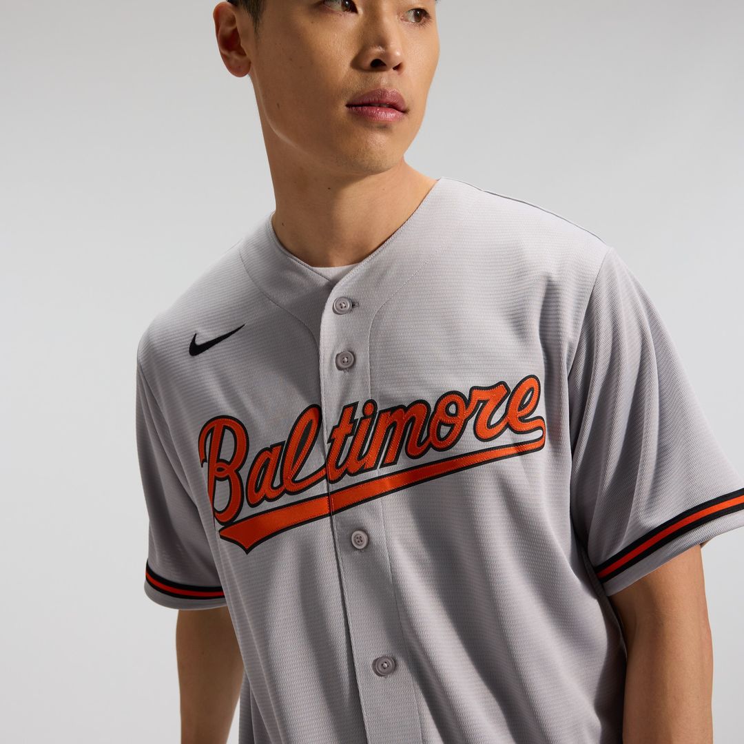 Baltimore Orioles Nike Road Replica Team Jersey - Gray Official MLB Team Apparel Baseball Fan Gear