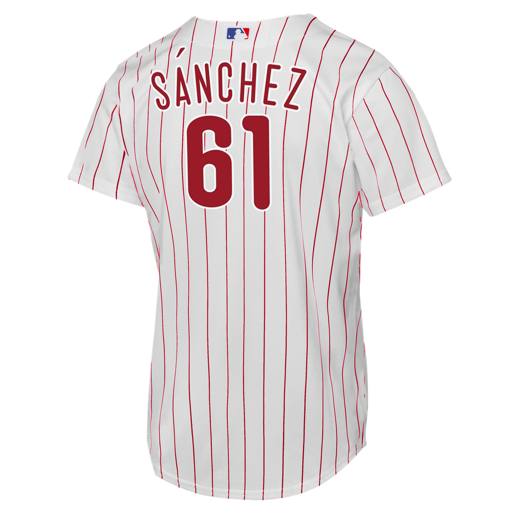 Cristopher Sánchez Philadelphia Phillies Nike Youth Home Replica Jersey - White Official MLB Team Apparel Baseball Fan Gear