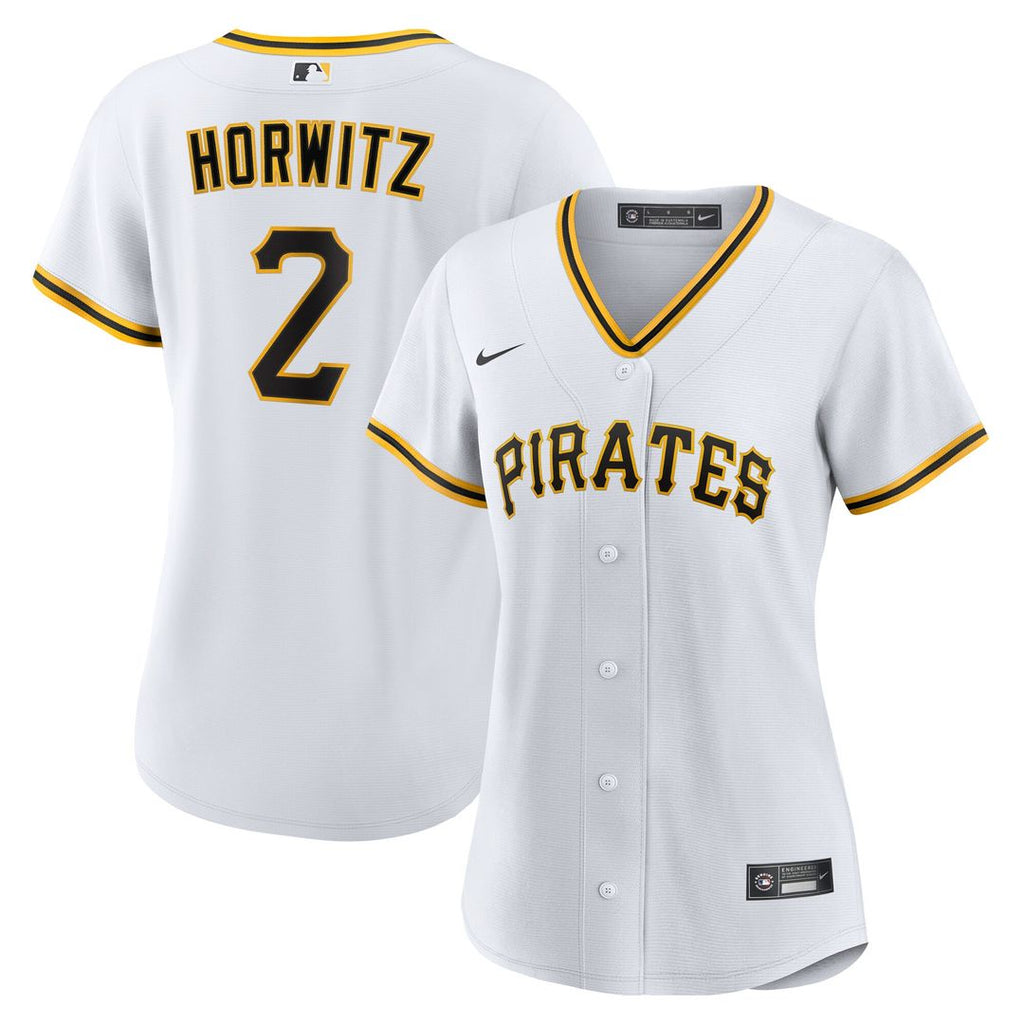 Spencer Horwitz Pittsburgh Pirates Nike Women's Home Replica Jersey - White Official MLB Team Apparel Baseball Fan Gear