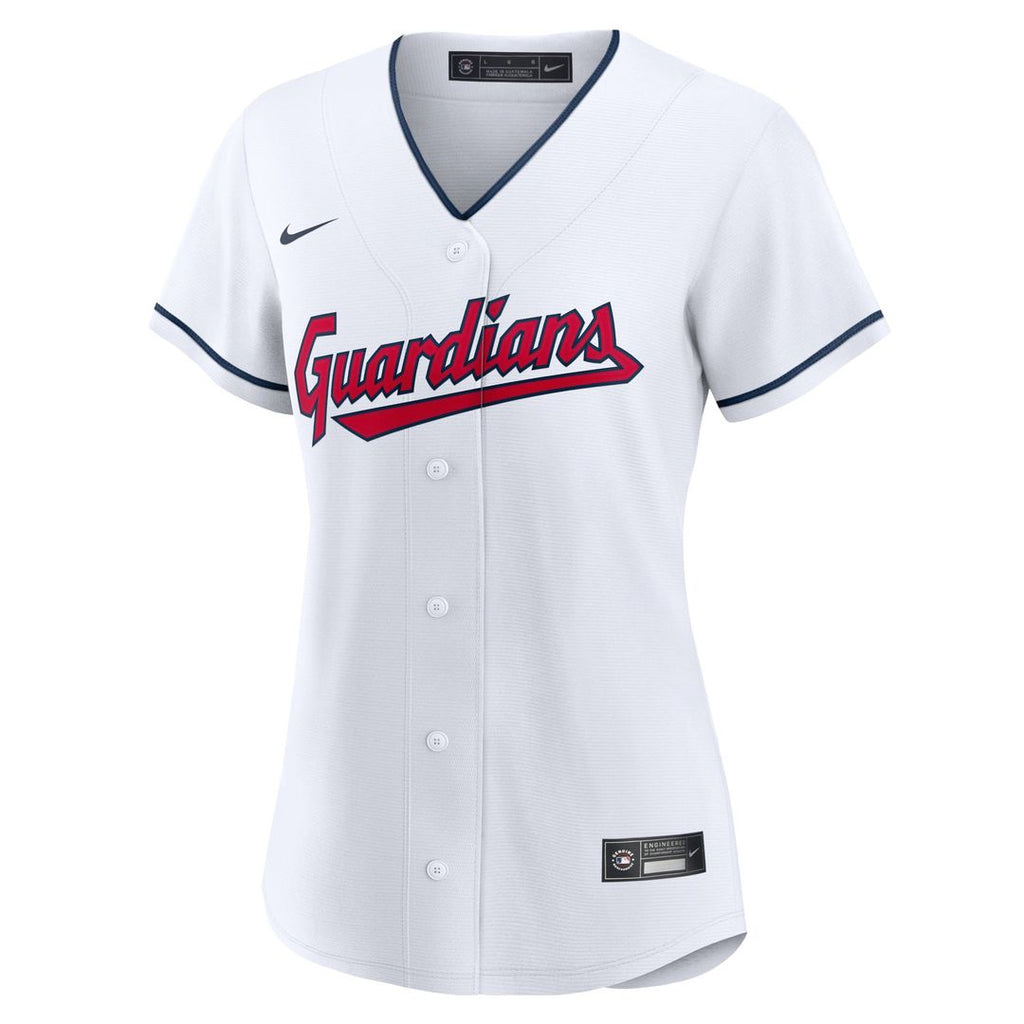 Women's Cleveland Guardians Nike Home Replica Team Jersey - White Official MLB Team Apparel Baseball Fan Gear
