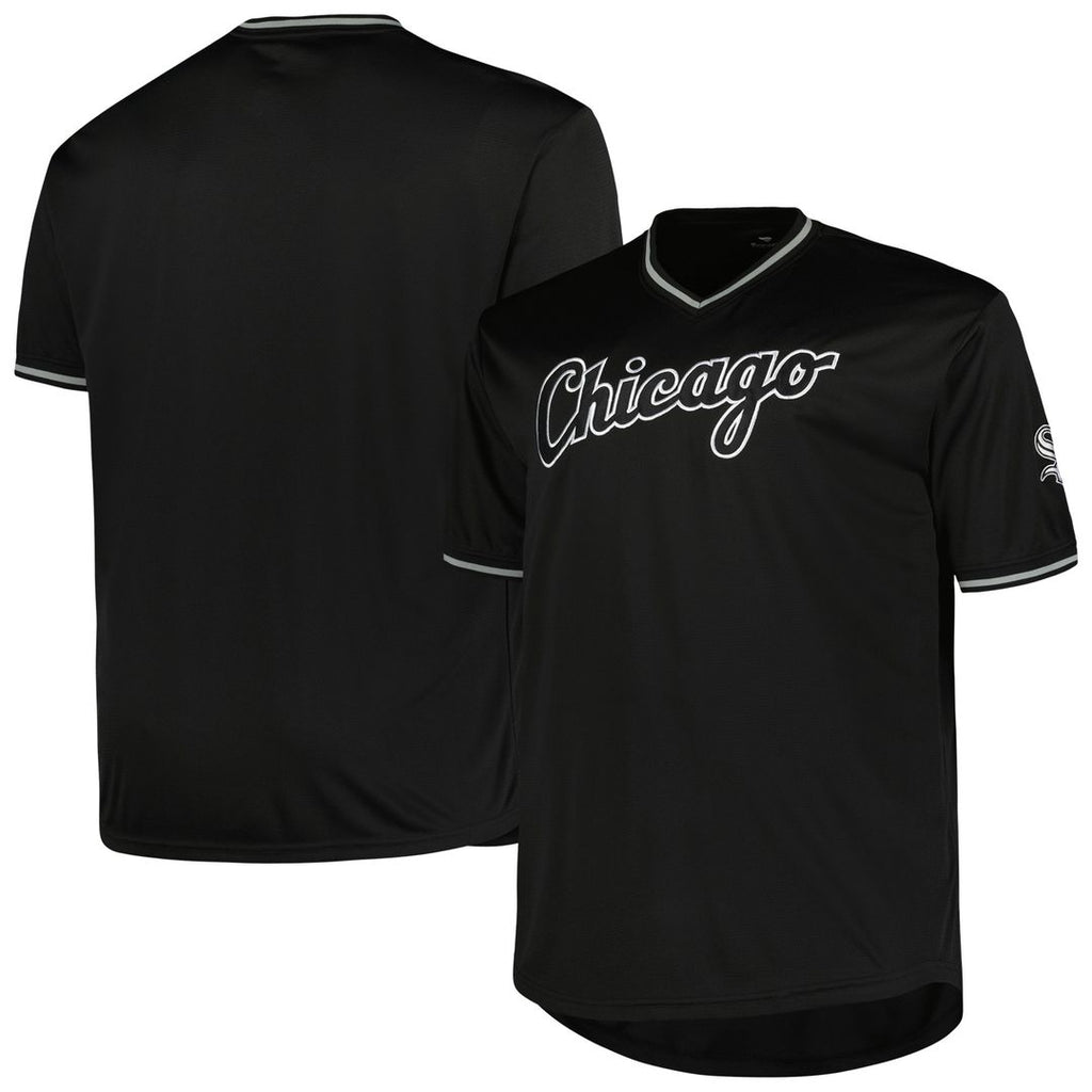 Chicago White Sox Profile Big & Tall Pop Fashion Jersey - Black Official MLB Team Apparel Baseball Fan Gear