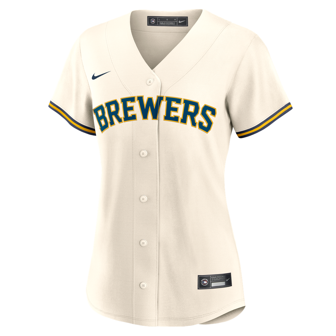 Sal Frelick Milwaukee Brewers Nike Women's Home Replica Jersey - Cream Official MLB Team Apparel Baseball Fan Gear