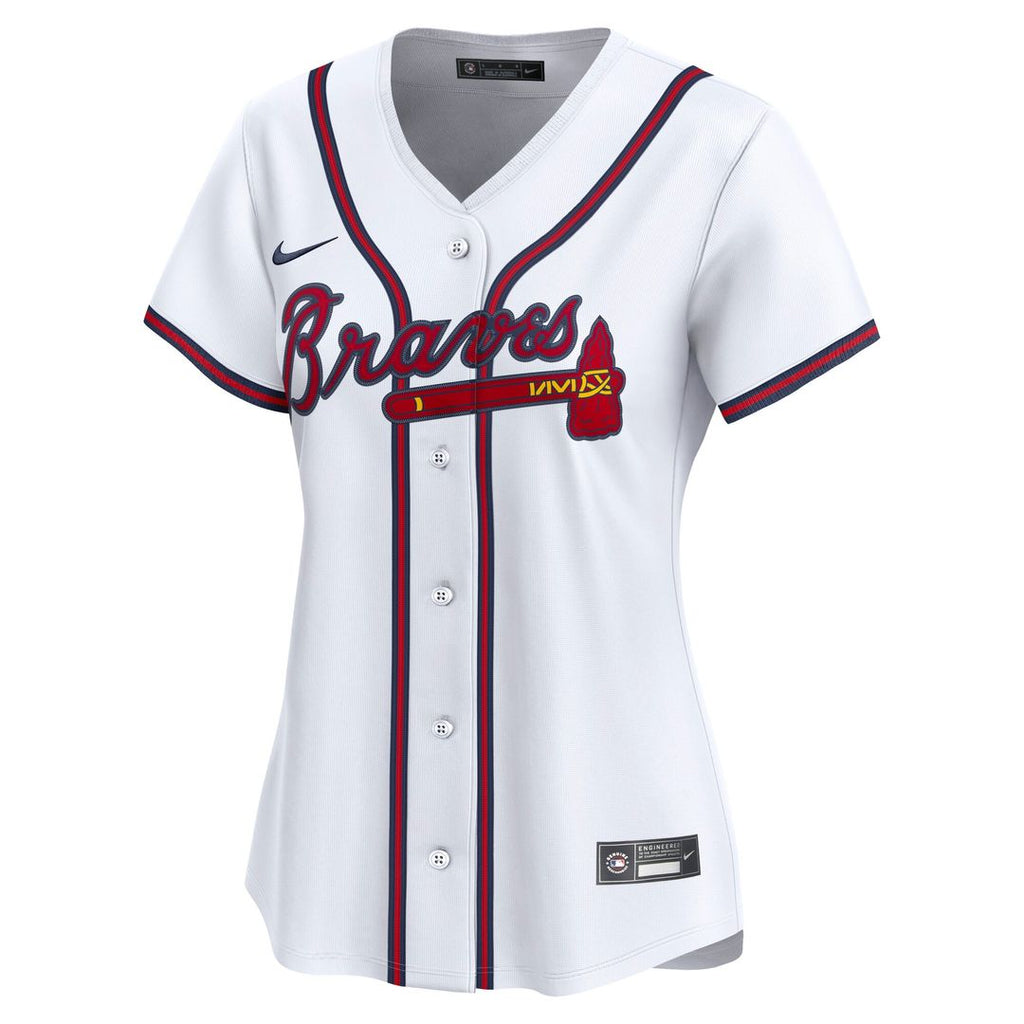 Atlanta Braves Nike Women's Home Limited Jersey - White Official MLB Team Apparel Baseball Fan Gear