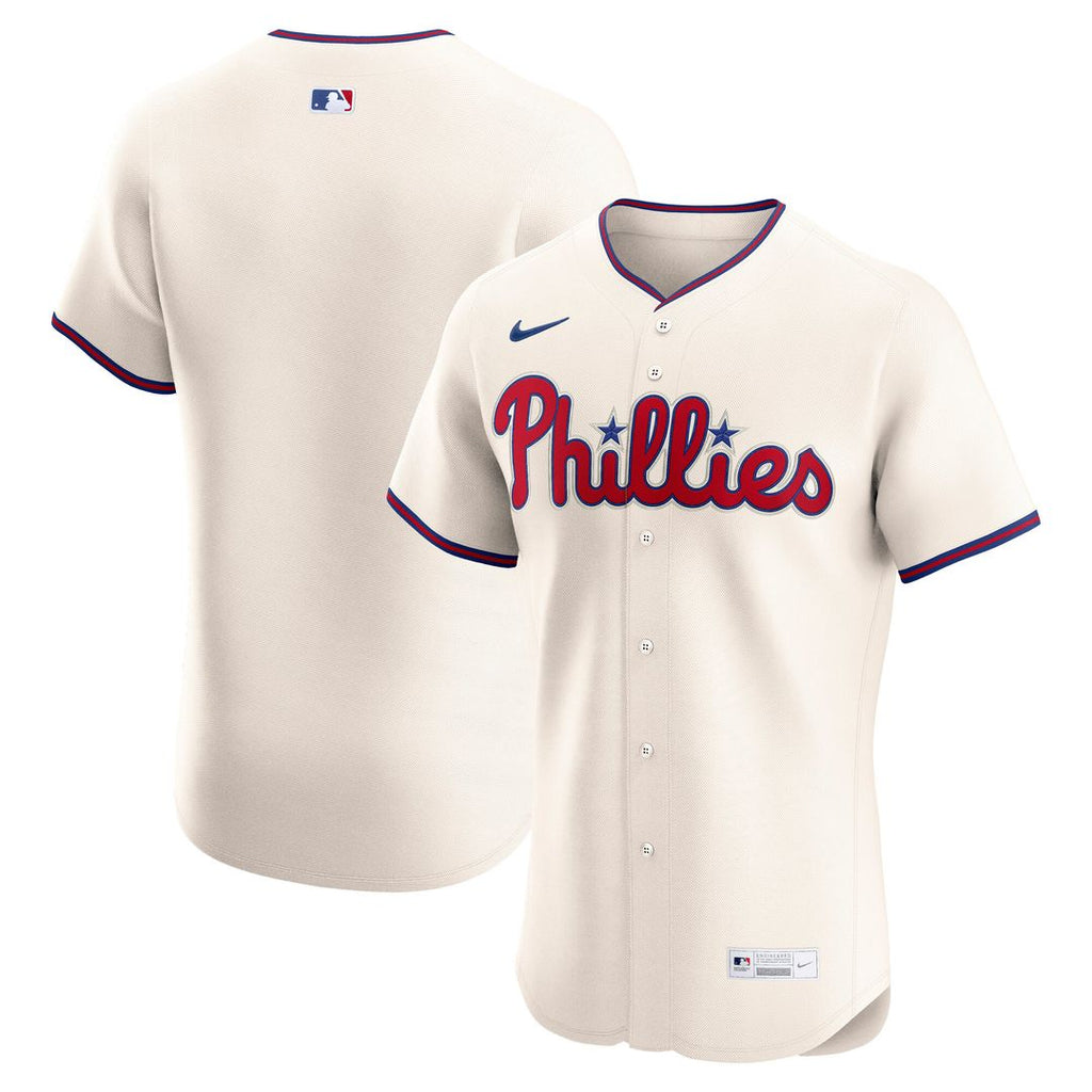 Philadelphia Phillies Nike Alternate 2 Elite Jersey - Cream Official MLB Team Apparel Baseball Fan Gear