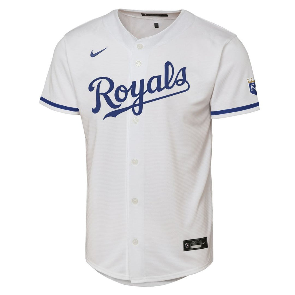 Kansas City Royals Nike Youth Home Stadium Jersey - White Official MLB Team Apparel Baseball Fan Gear