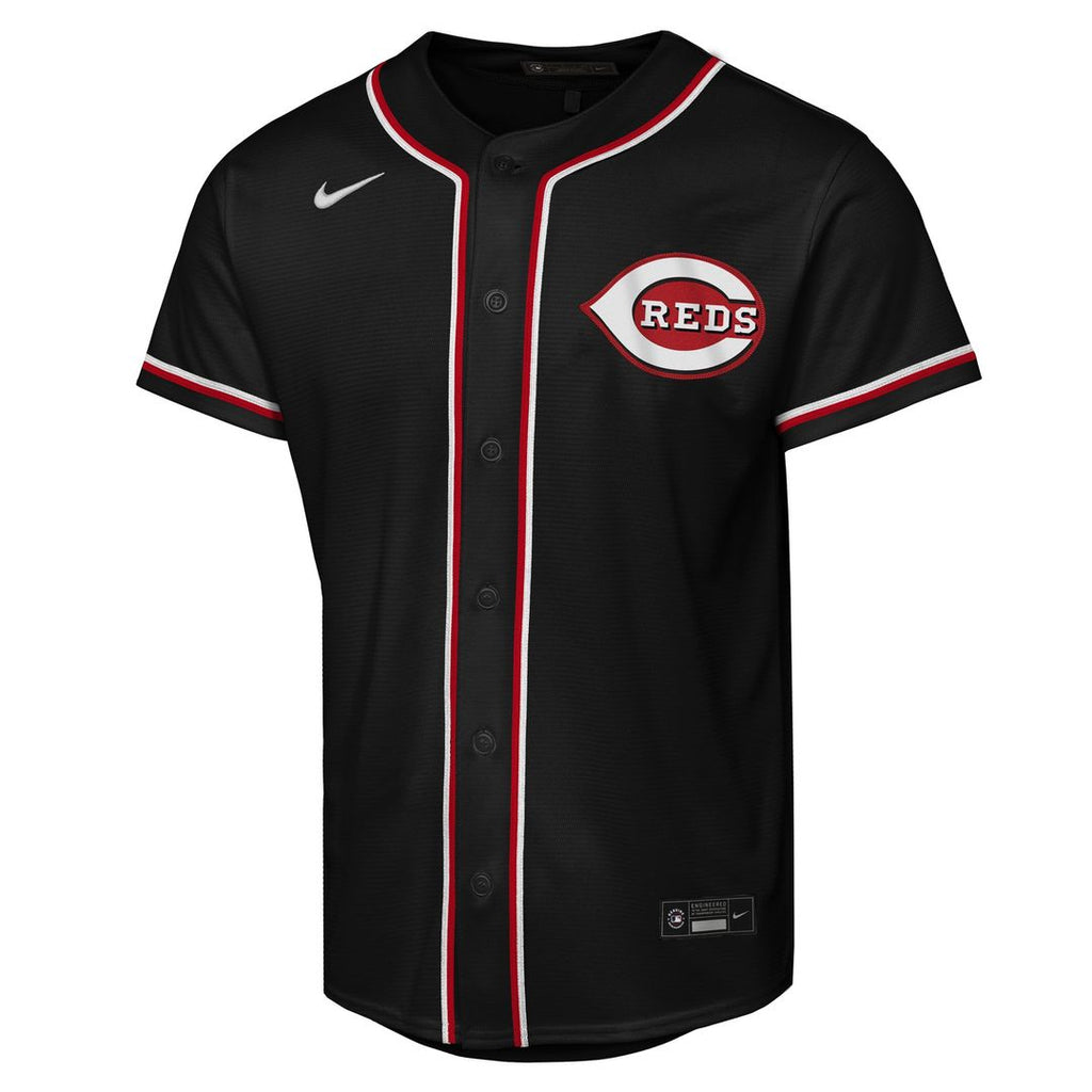 Elly De La Cruz Cincinnati Reds Nike Youth Fashion Replica Player Jersey - Black Official MLB Team Apparel Baseball Fan Gear