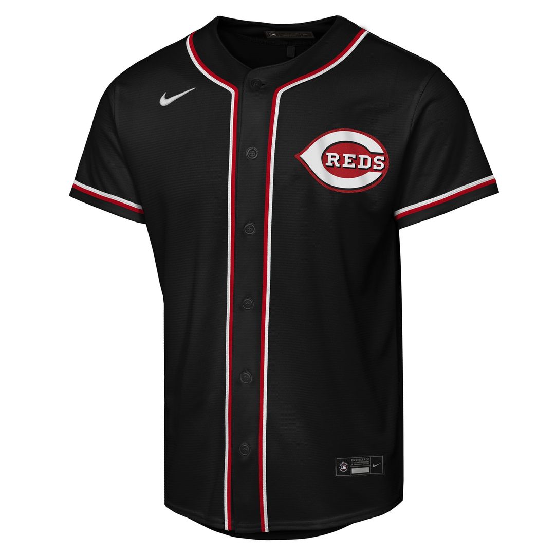 Elly De La Cruz Cincinnati Reds Nike Youth Fashion Replica Player Jersey - Black Official MLB Team Apparel Baseball Fan Gear