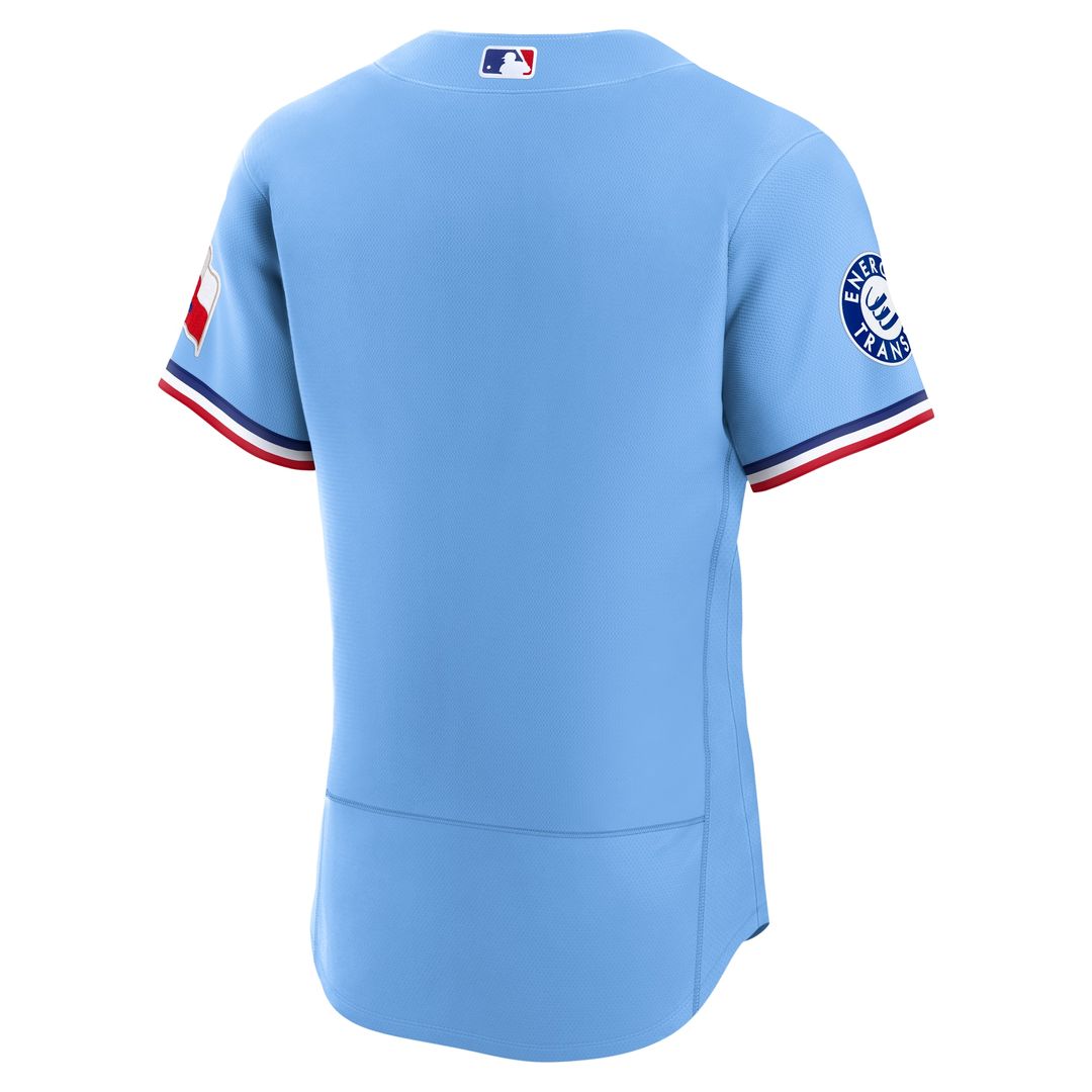 Texas Rangers Nike Alternate Authentic Jersey - Light Blue Official MLB Team Apparel Baseball Fan Gear