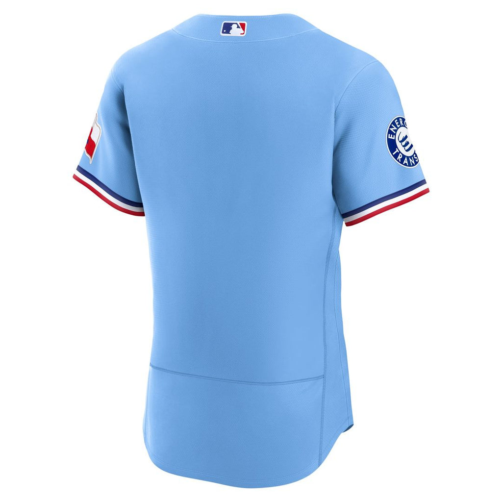 Texas Rangers Nike Home Sponsor Patch Authentic Jersey - White Official MLB Team Apparel Baseball Fan Gear