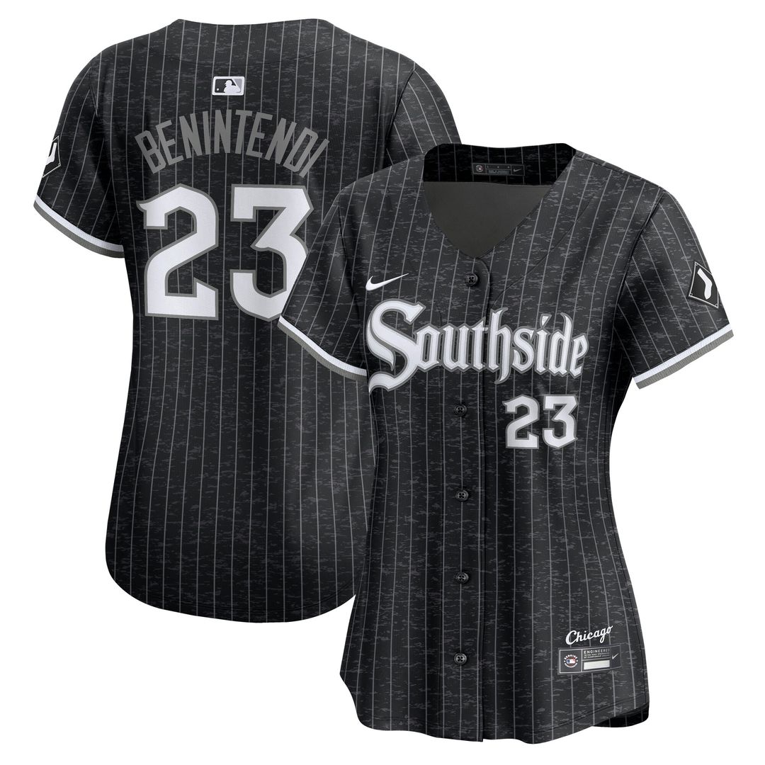 Andrew Benintendi Chicago White Sox Nike Women's City Connect Limited Jersey - Black Official MLB Team Apparel Baseball Fan Gear