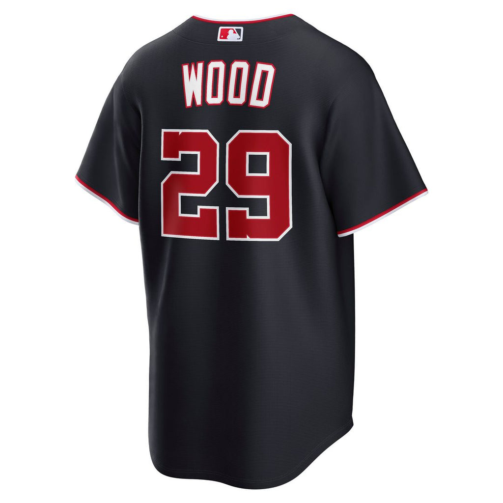 James Wood Washington Nationals Nike Alternate Replica Jersey - Navy Official MLB Team Apparel Baseball Fan Gear