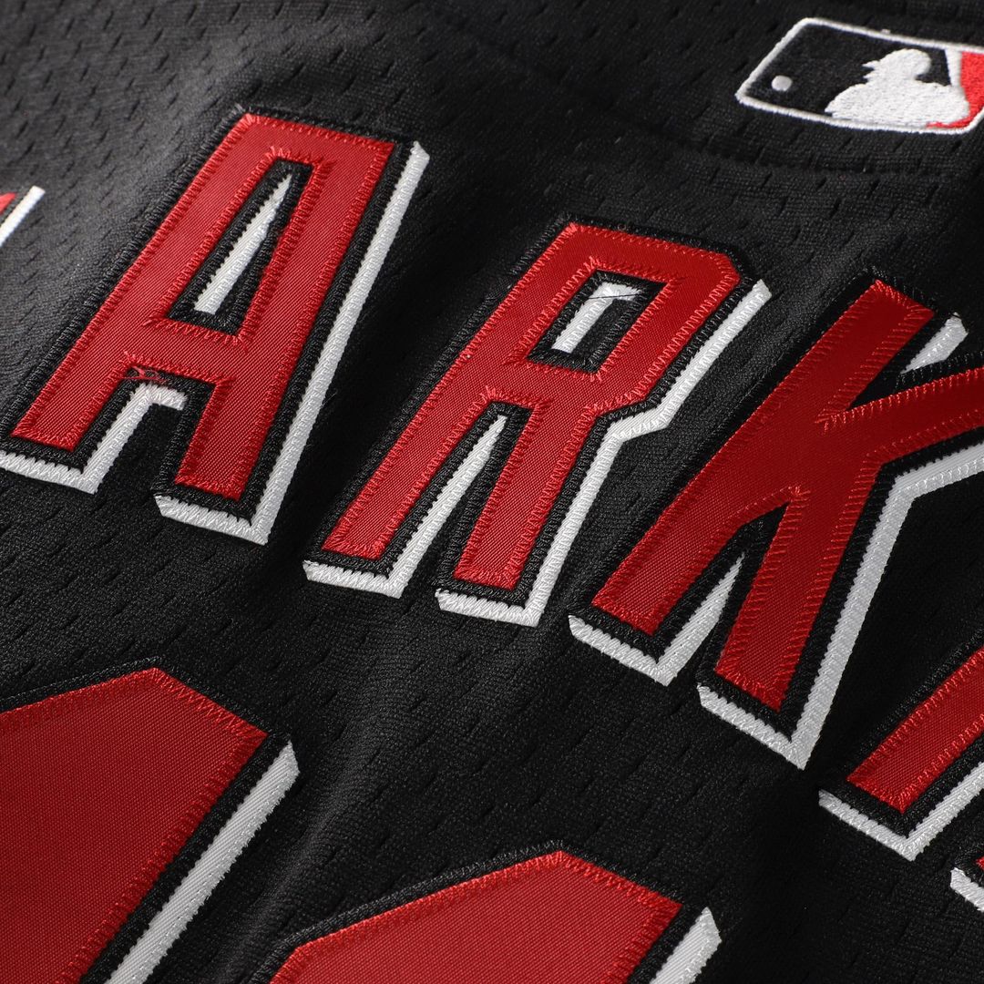Barry Larkin Cincinnati Reds Mitchell & Ness Cooperstown Collection Mesh Batting Practice Button-Up Jersey - Black Official MLB Team Apparel Baseball