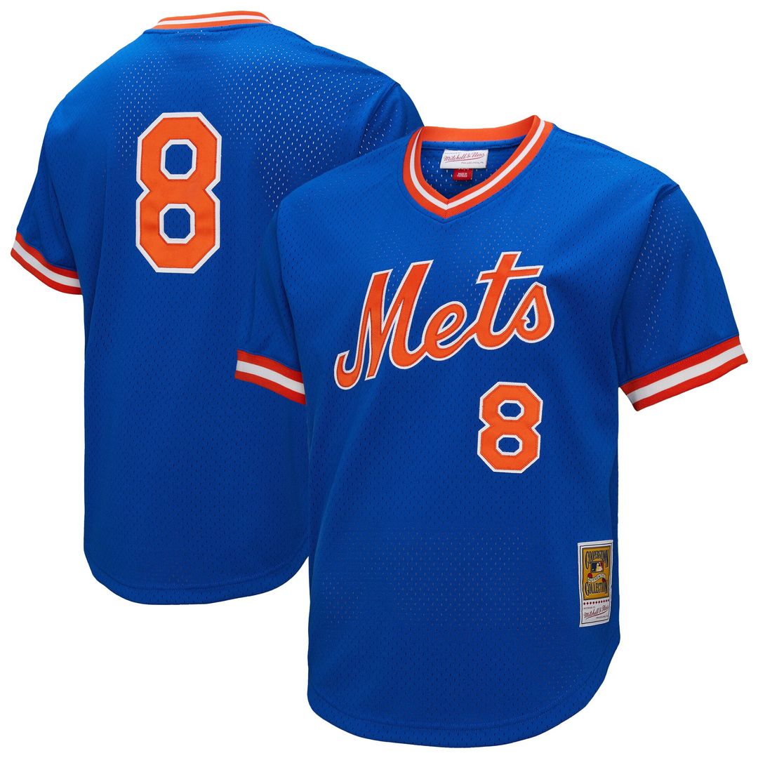 Gary Carter New York Mets Mitchell & Ness Big & Tall Cooperstown Collection Mesh Batting Practice Jersey - Royal Official MLB Team Apparel Baseball Fa