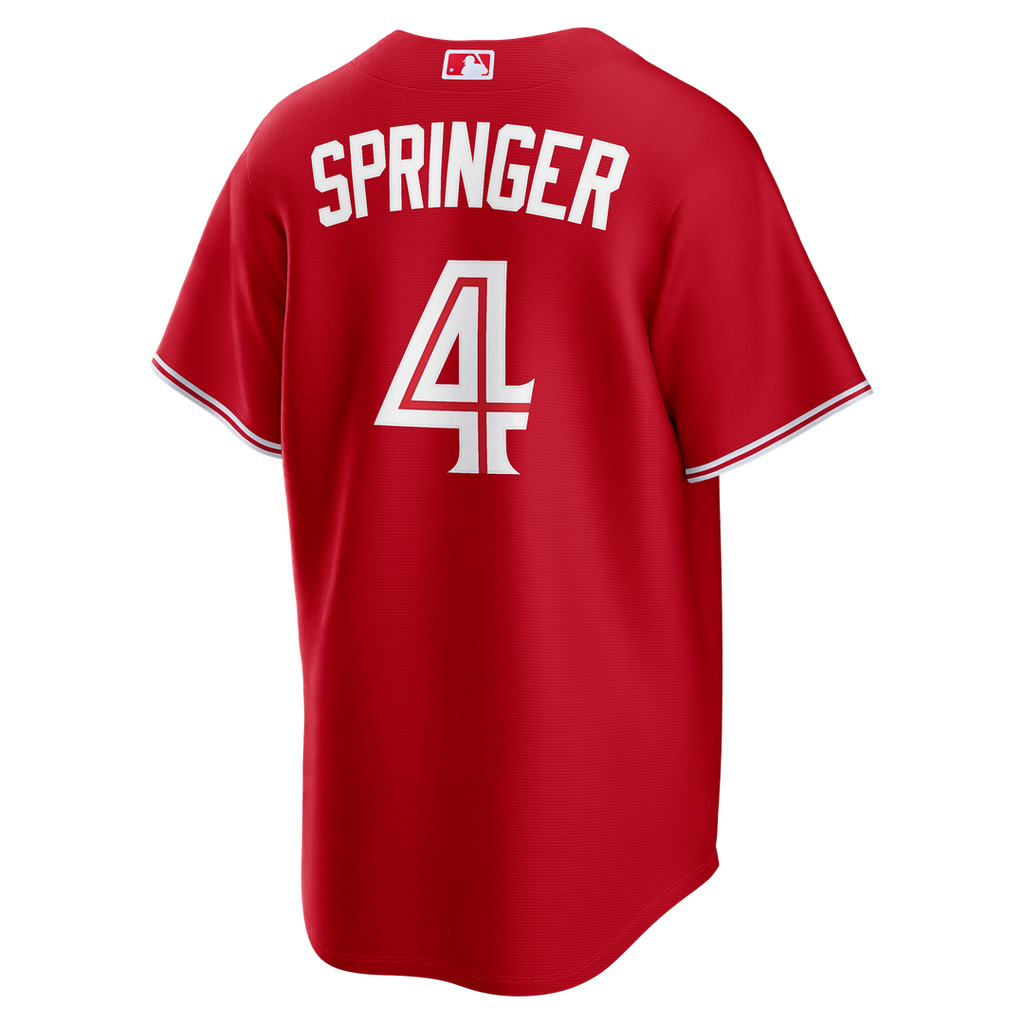 George Springer Toronto Blue Jays Nike Canada Day Replica Jersey - Red Official MLB Team Apparel Baseball Fan Gear