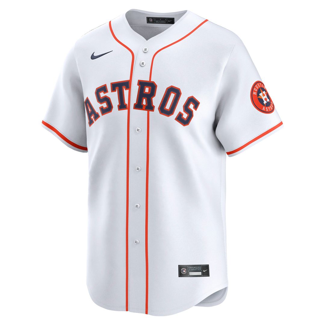 Houston Astros Nike Youth Home Limited Jersey - White Official MLB Team Apparel Baseball Fan Gear