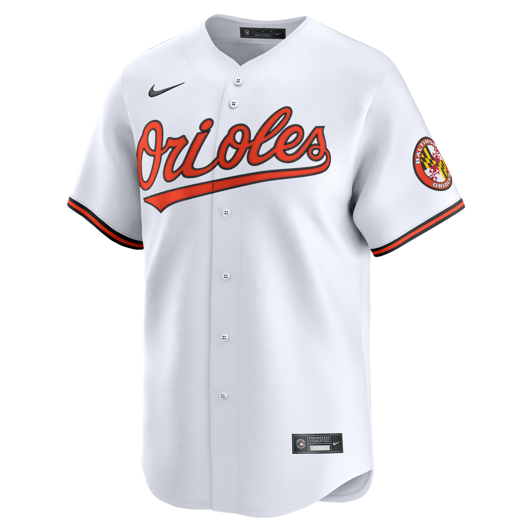 Baltimore Orioles Nike Home Limited Jersey - White Official MLB Team Apparel Baseball Fan Gear