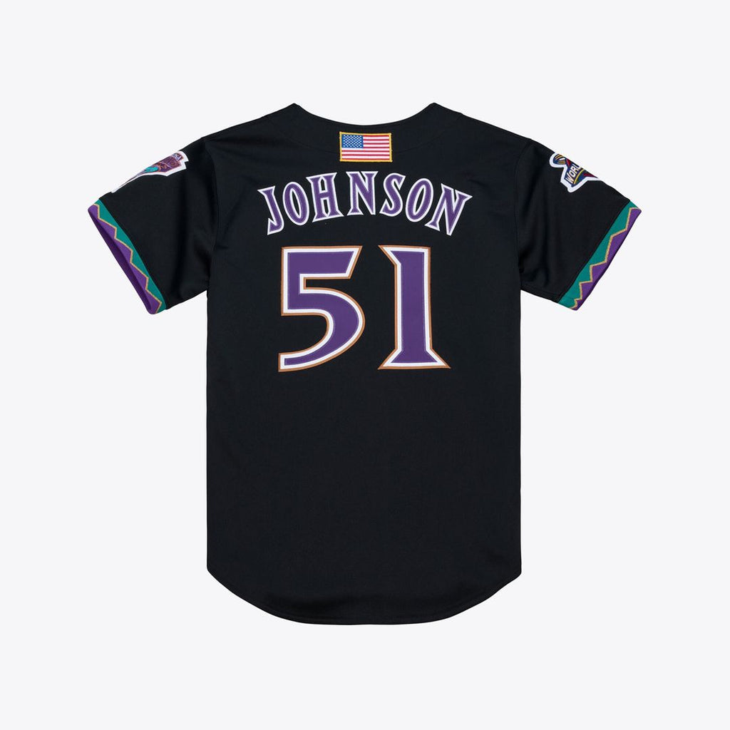 Randy Johnson Arizona Diamondbacks Mitchell & Ness 2000 Throwback Authentic Jersey - Purple Official MLB Team Apparel Baseball Fan Gear