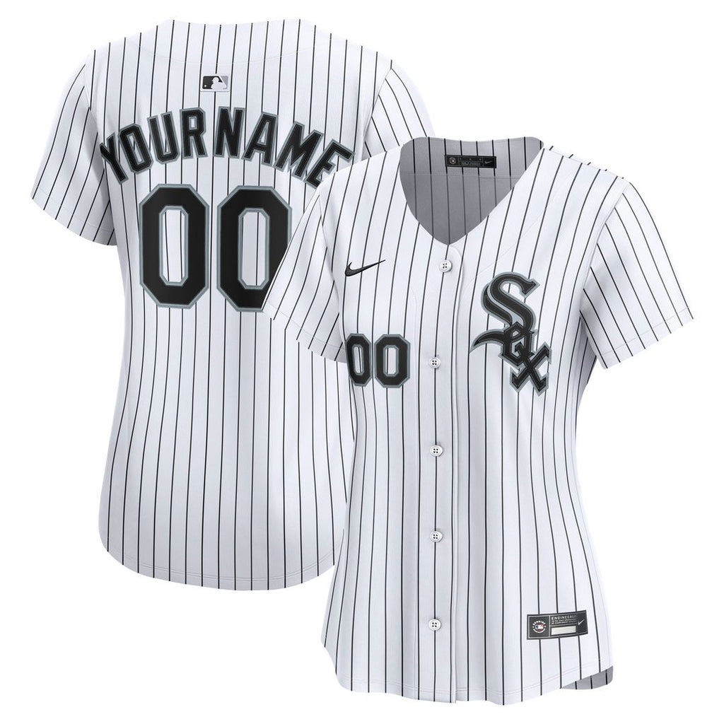 Chicago White Sox Nike Women's Home Limited Custom Jersey - White Official MLB Team Apparel Baseball Fan Gear