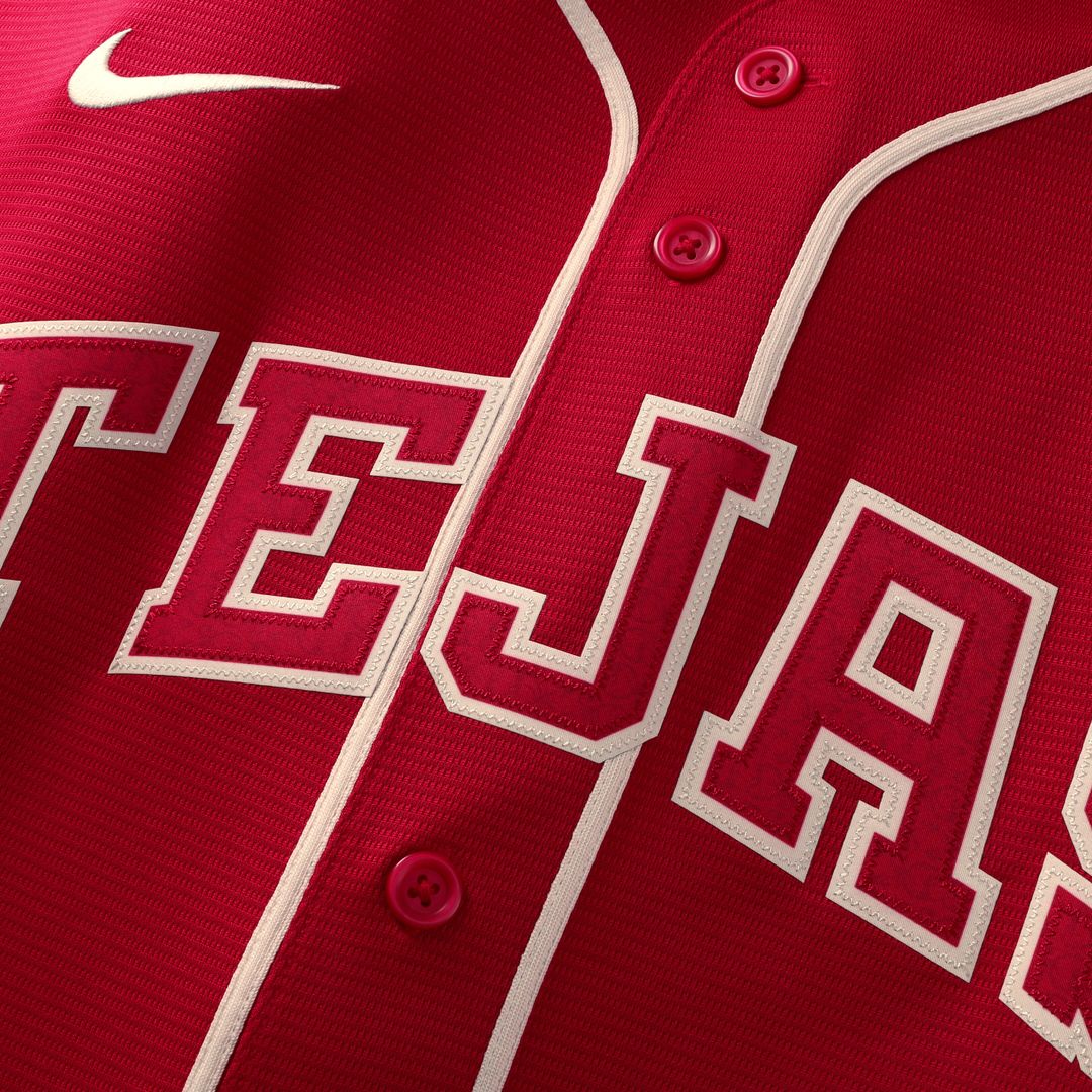 Joc Pederson Texas Rangers Nike 2026 City Connect Stadium Jersey - Red Official MLB Team Apparel Baseball Fan Gear