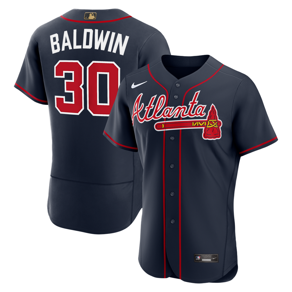 Drake Baldwin Atlanta Braves Nike Alternate MLB Awards Authentic Jersey - Navy Official MLB Team Apparel Baseball Fan Gear