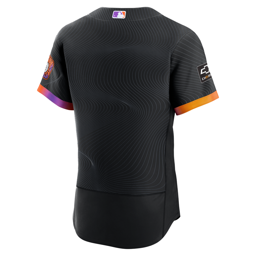 San Francisco Giants Nike City Connect Authentic Sponsor Patch Jersey - Anthracite Official MLB Team Apparel Baseball Fan Gear
