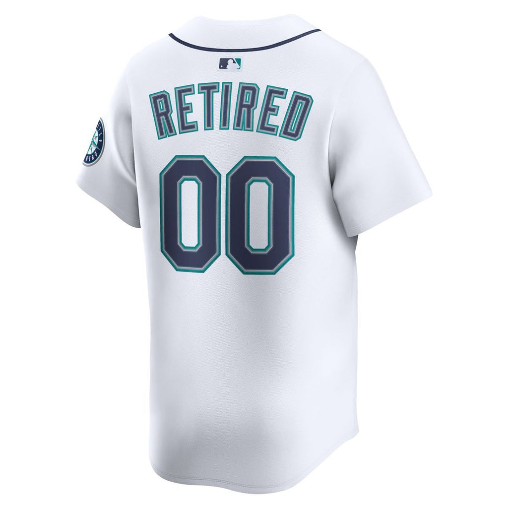 Seattle Mariners Nike Home Limited Pick-A-Player Retired Roster Jersey - White Official MLB Team Apparel Baseball Fan Gear