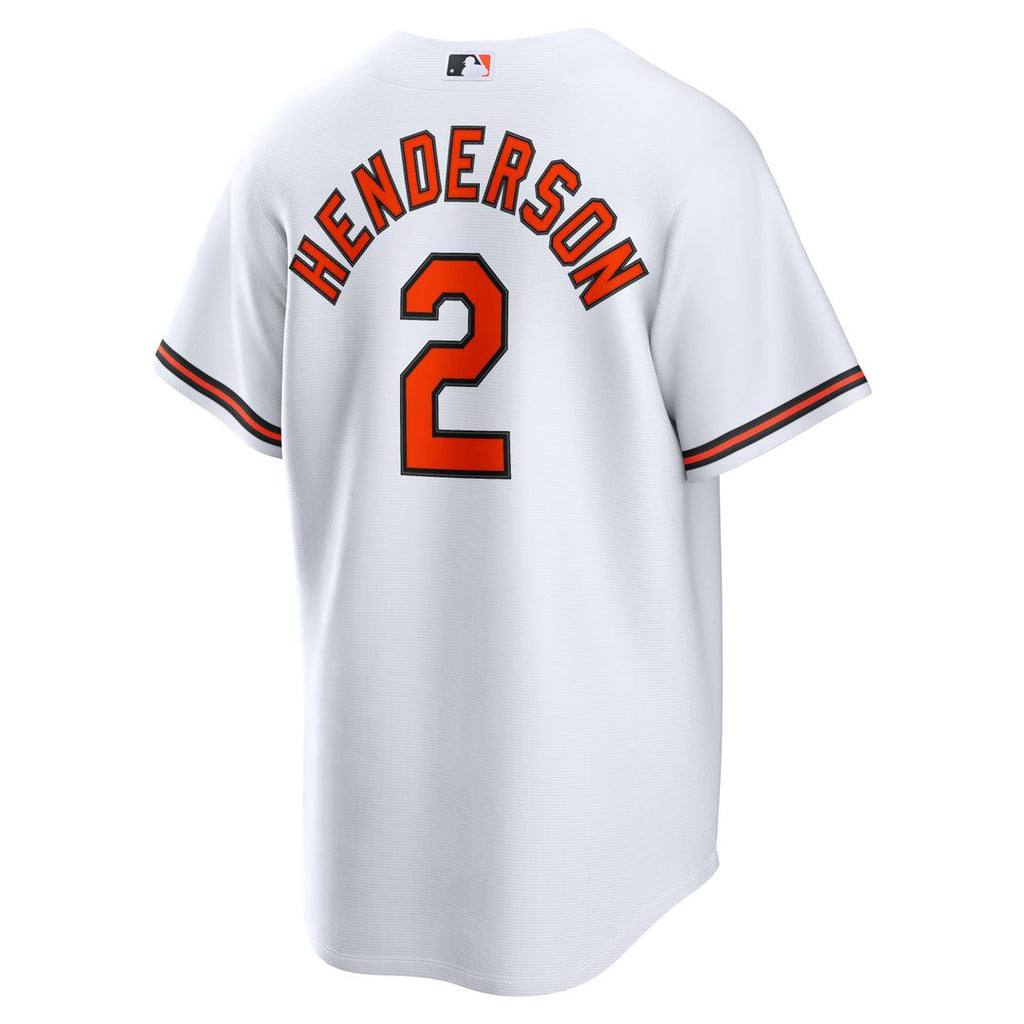 Gunnar Henderson Baltimore Orioles Nike Home Replica Jersey - White Official MLB Team Apparel Baseball Fan Gear