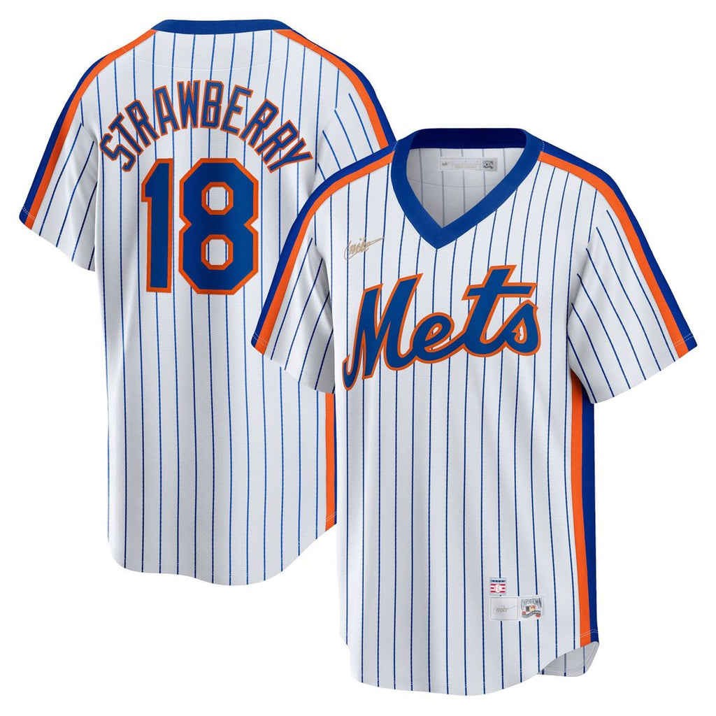 Darryl Strawberry New York Mets Nike Home Cooperstown Collection Player Jersey - White Official MLB Team Apparel Baseball Fan Gear