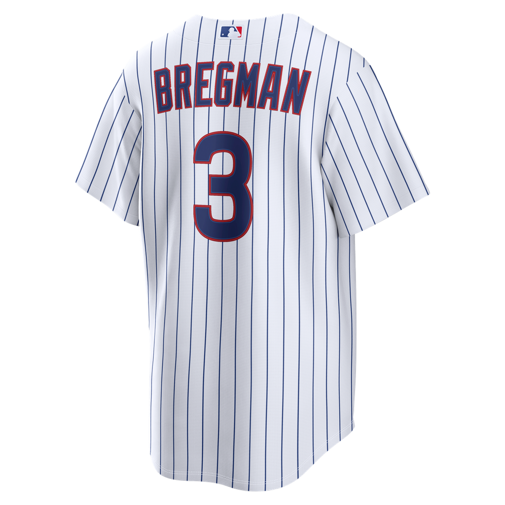 Alex Bregman Chicago Cubs Nike Home Replica Jersey - White Official MLB Team Apparel Baseball Fan Gear