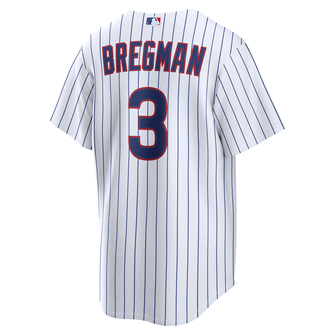 Alex Bregman Chicago Cubs Nike Home Replica Jersey - White Official MLB Team Apparel Baseball Fan Gear
