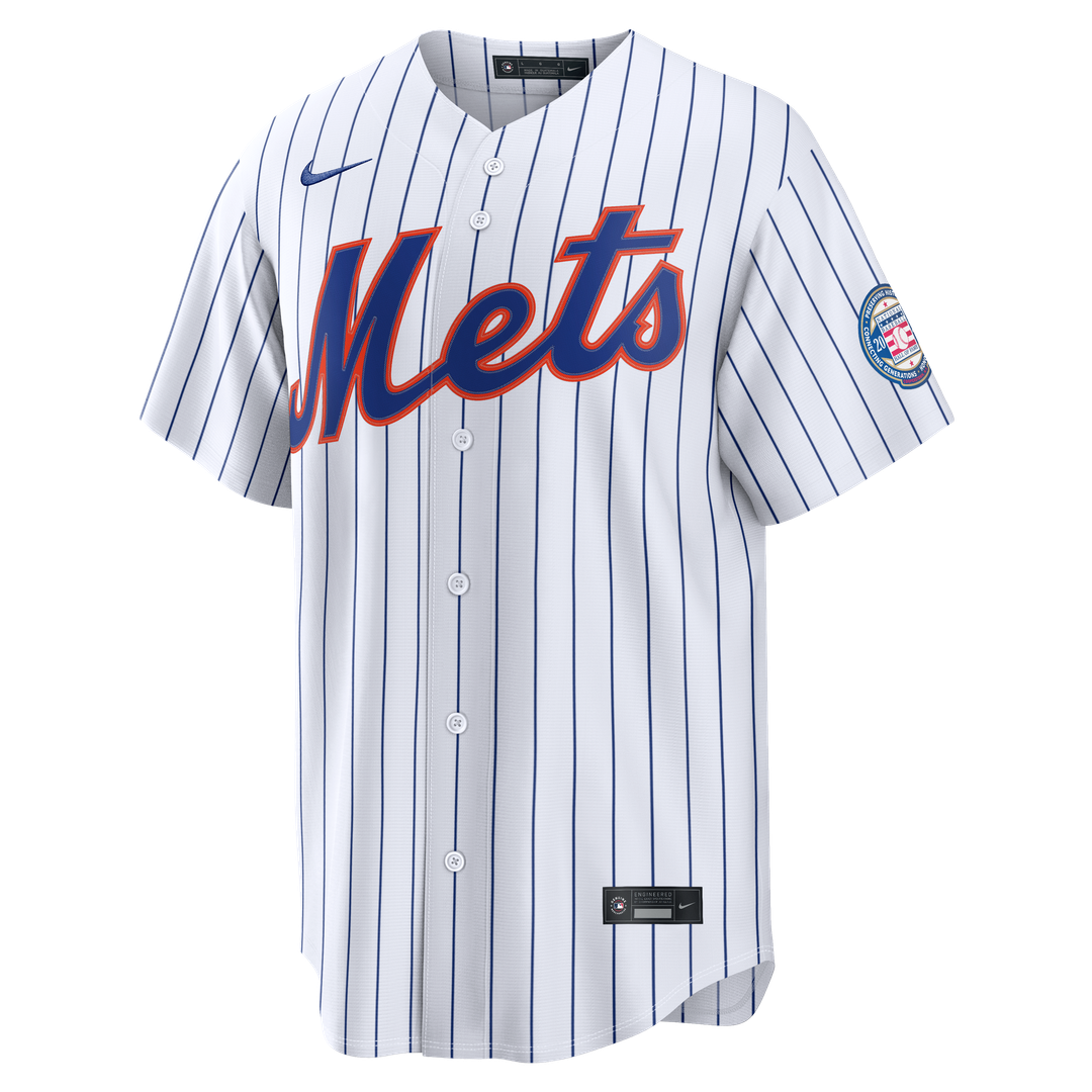 Carlos Beltran New York Mets Nike Home Replica 2026 Hall of Fame Patch Jersey - White Official MLB Team Apparel Baseball Fan Gear