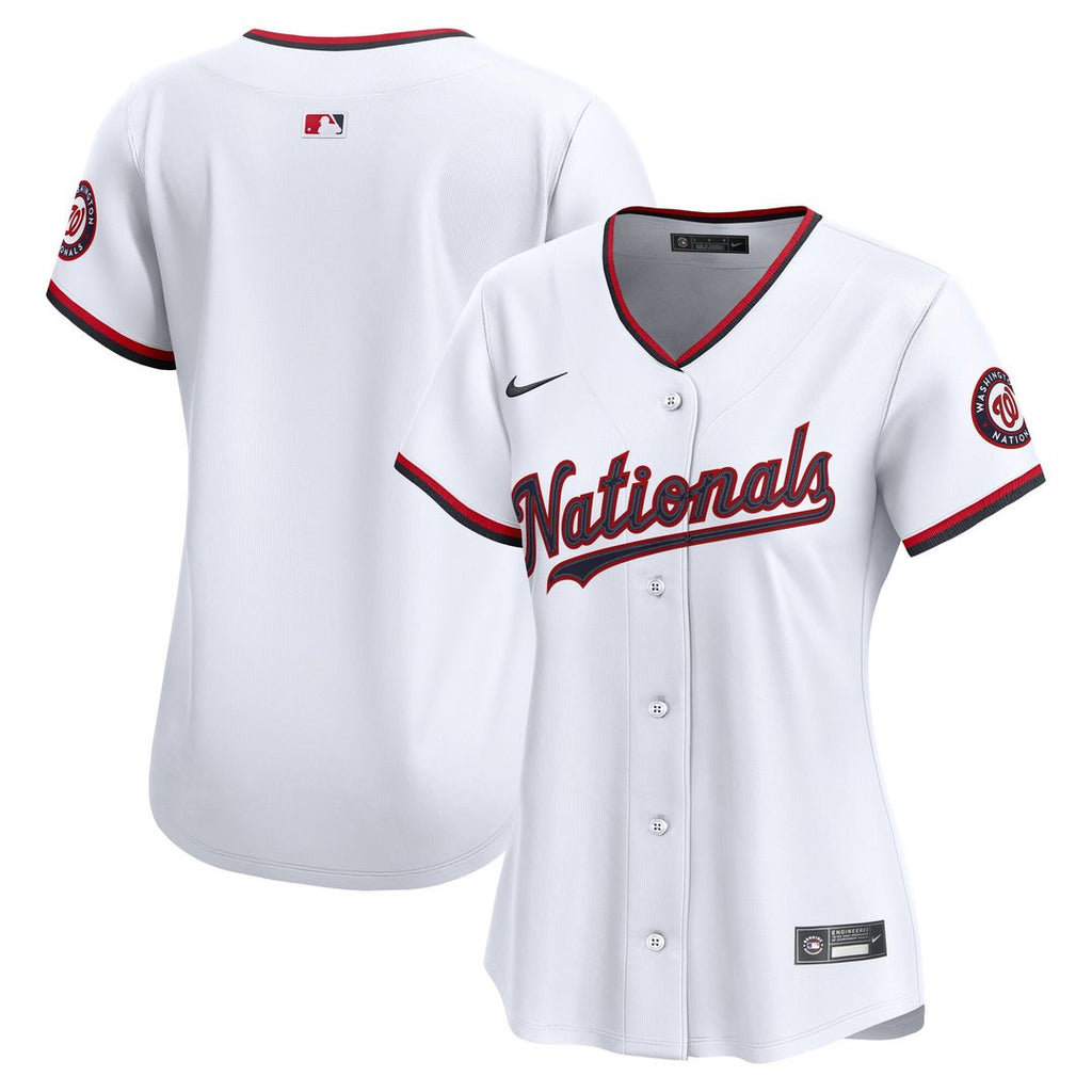 Washington Nationals Nike Women's Home Limited Jersey - White Official MLB Team Apparel Baseball Fan Gear