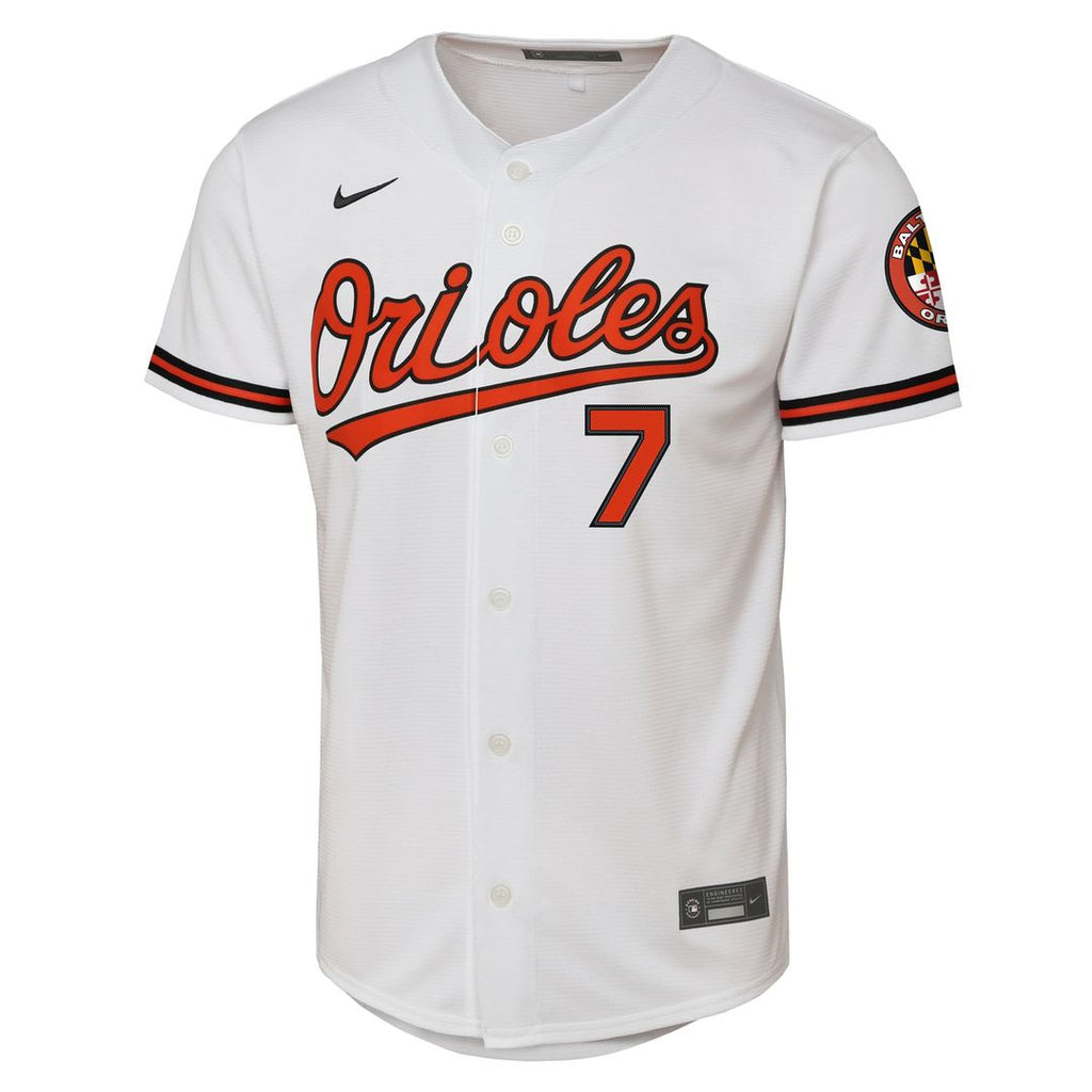 Jackson Holliday Baltimore Orioles Nike Youth Alternate 2 Stadium Player Jersey - Orange Official MLB Team Apparel Baseball Fan Gear