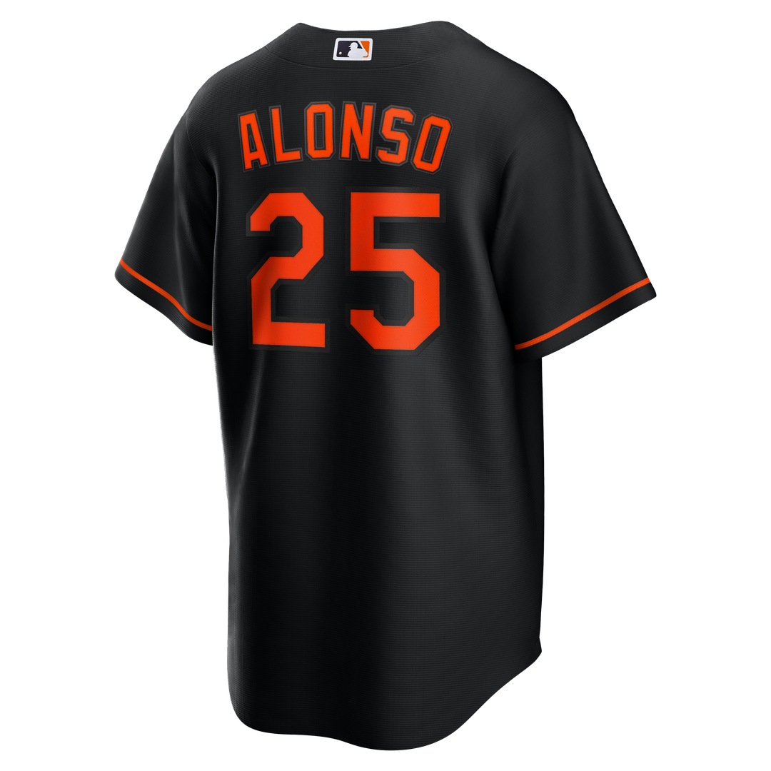 Pete Alonso Baltimore Orioles Nike Alternate Replica Jersey - Black Official MLB Team Apparel Baseball Fan Gear