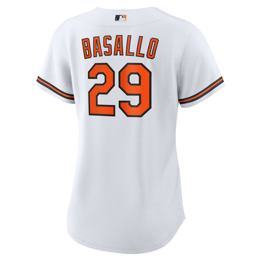 Samuel Basallo Baltimore Orioles Nike Women's Replica Player Jersey - White Official MLB Team Apparel Baseball Fan Gear