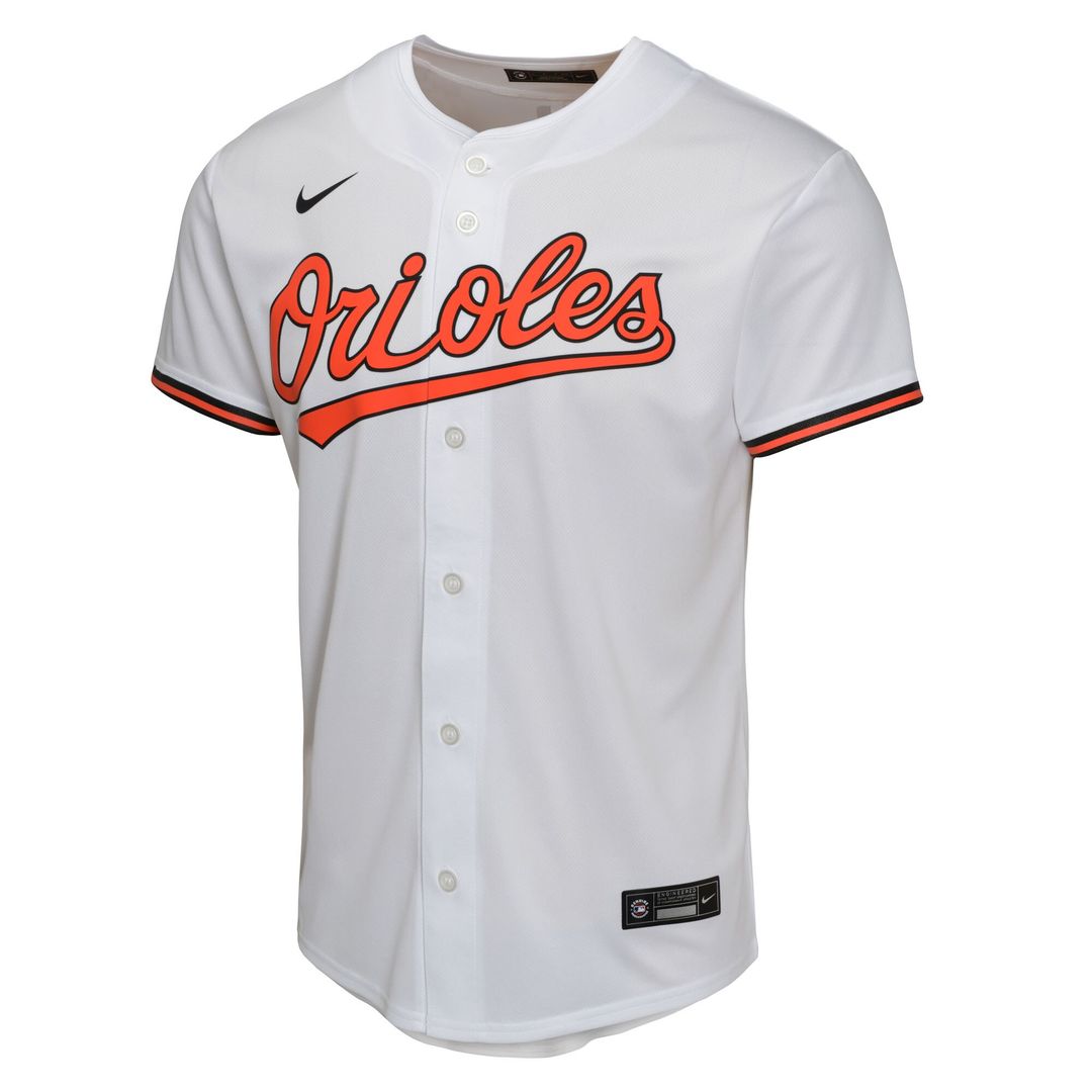 Pete Alonso Baltimore Orioles Nike Youth Game Player Jersey - White Official MLB Team Apparel Baseball Fan Gear