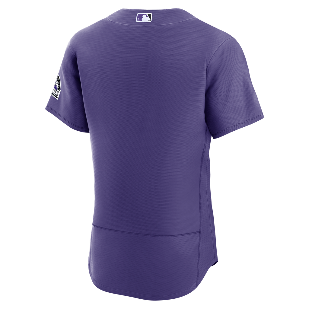 Colorado Rockies Nike Alternate Authentic Jersey - Purple Official MLB Team Apparel Baseball Fan Gear