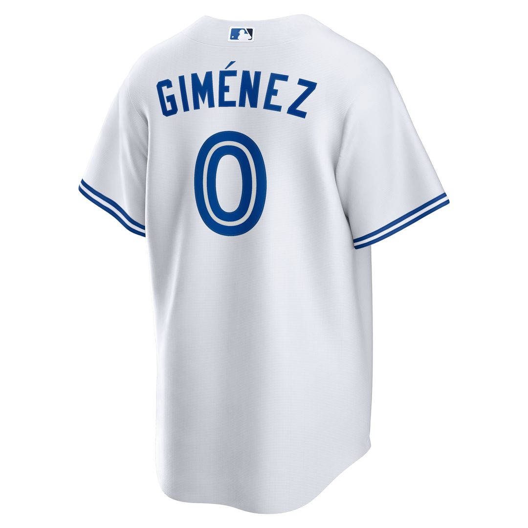 Andres Gimenez Toronto Blue Jays Nike Home Replica Jersey - White Official MLB Team Apparel Baseball Fan Gear