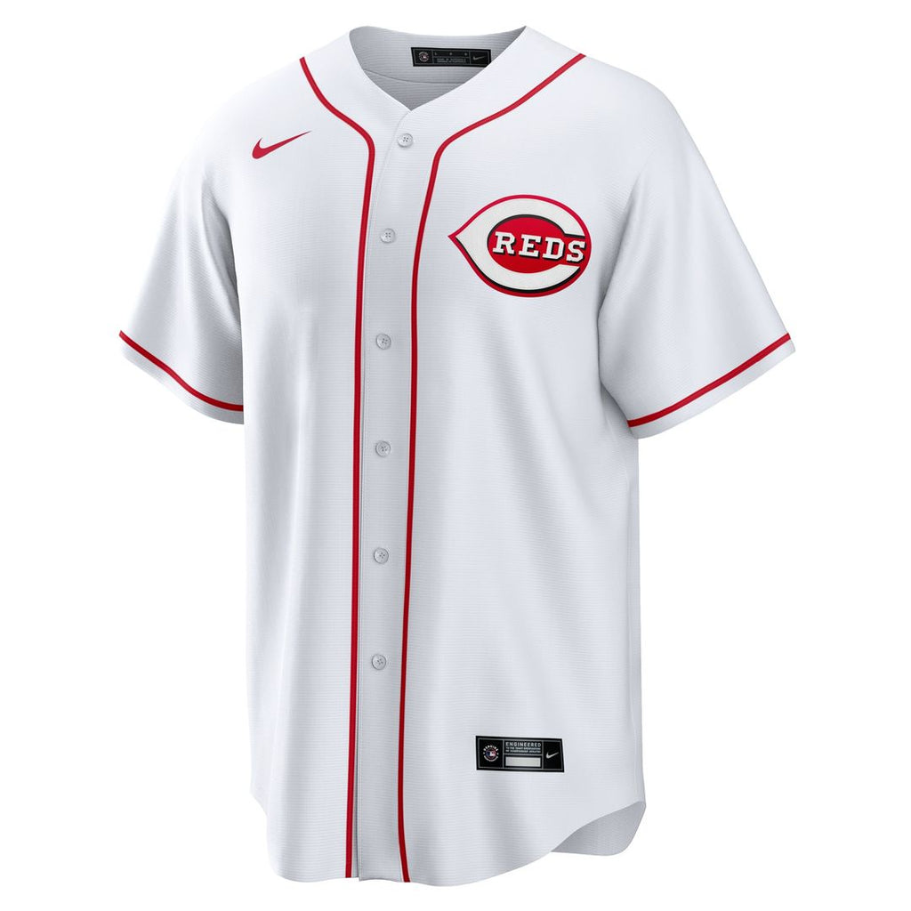 TJ Friedl Cincinnati Reds Nike Home Replica Jersey - White Official MLB Team Apparel Baseball Fan Gear