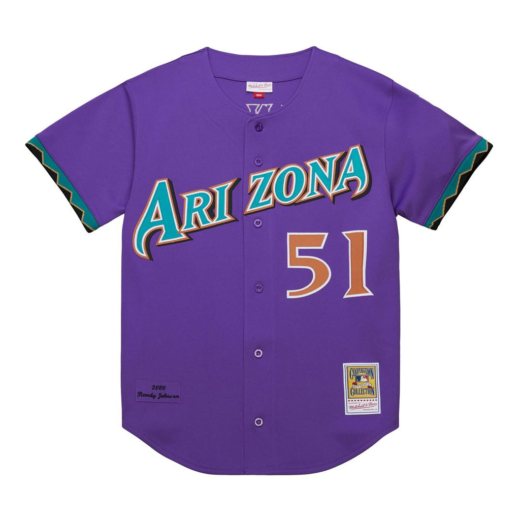 Randy Johnson Arizona Diamondbacks Mitchell & Ness 2001 Authentic Jersey - Black Official MLB Team Apparel Baseball Fan Gear