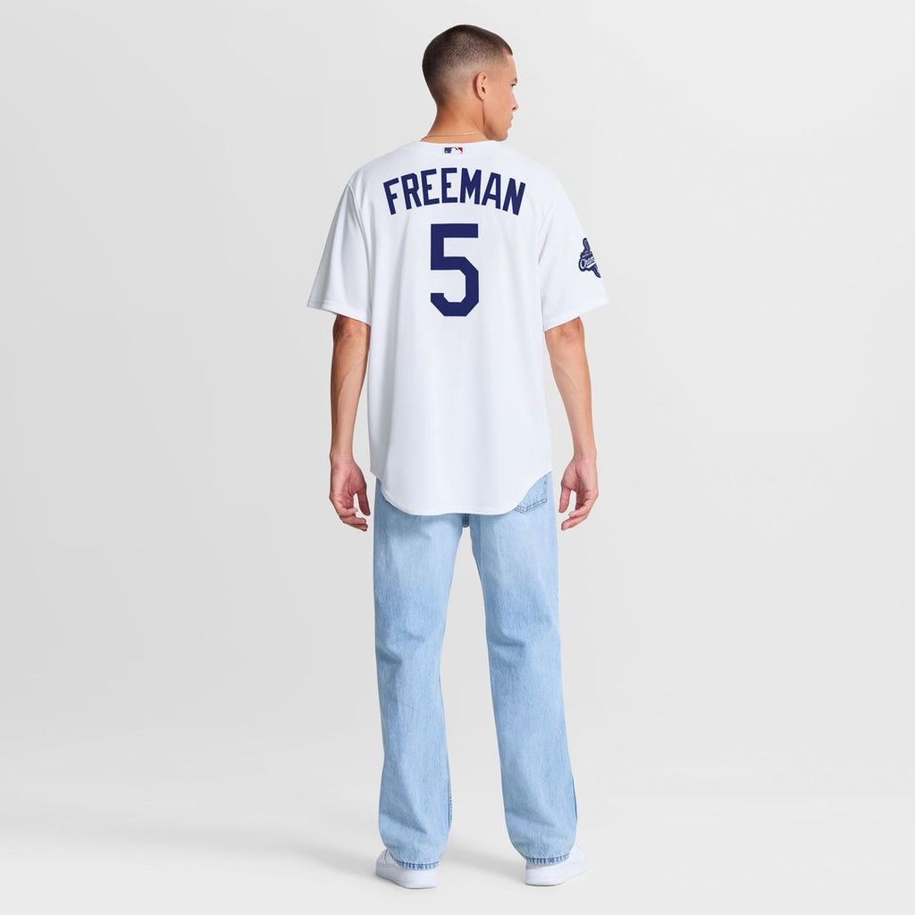 Freddie Freeman Los Angeles Dodgers Nike Home 2025 World Series Champions Replica Jersey - White Official MLB Team Apparel Baseball Fan Gear
