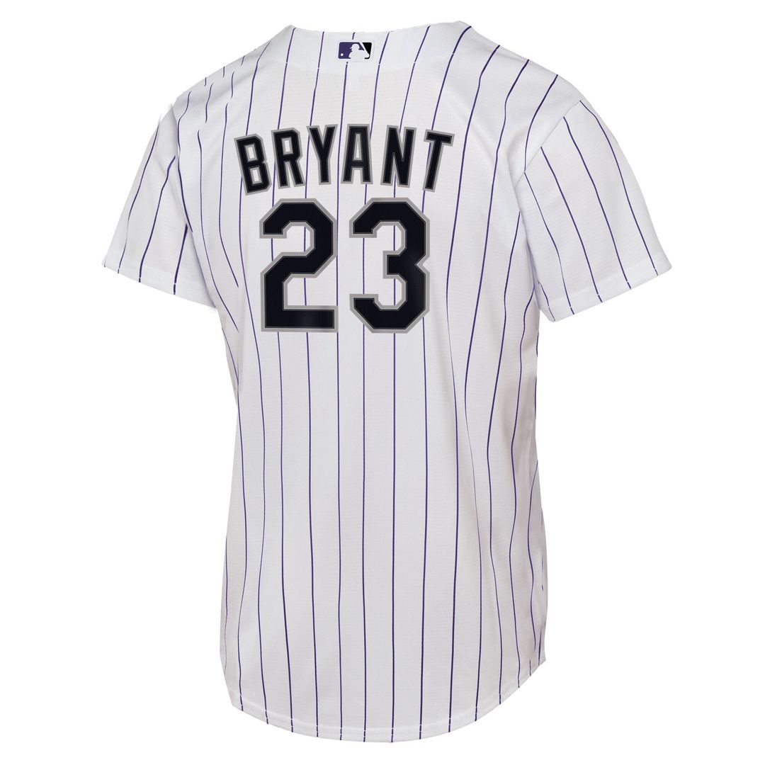 Kris Bryant Colorado Rockies Nike Youth Home Replica Player Jersey - White Official MLB Team Apparel Baseball Fan Gear