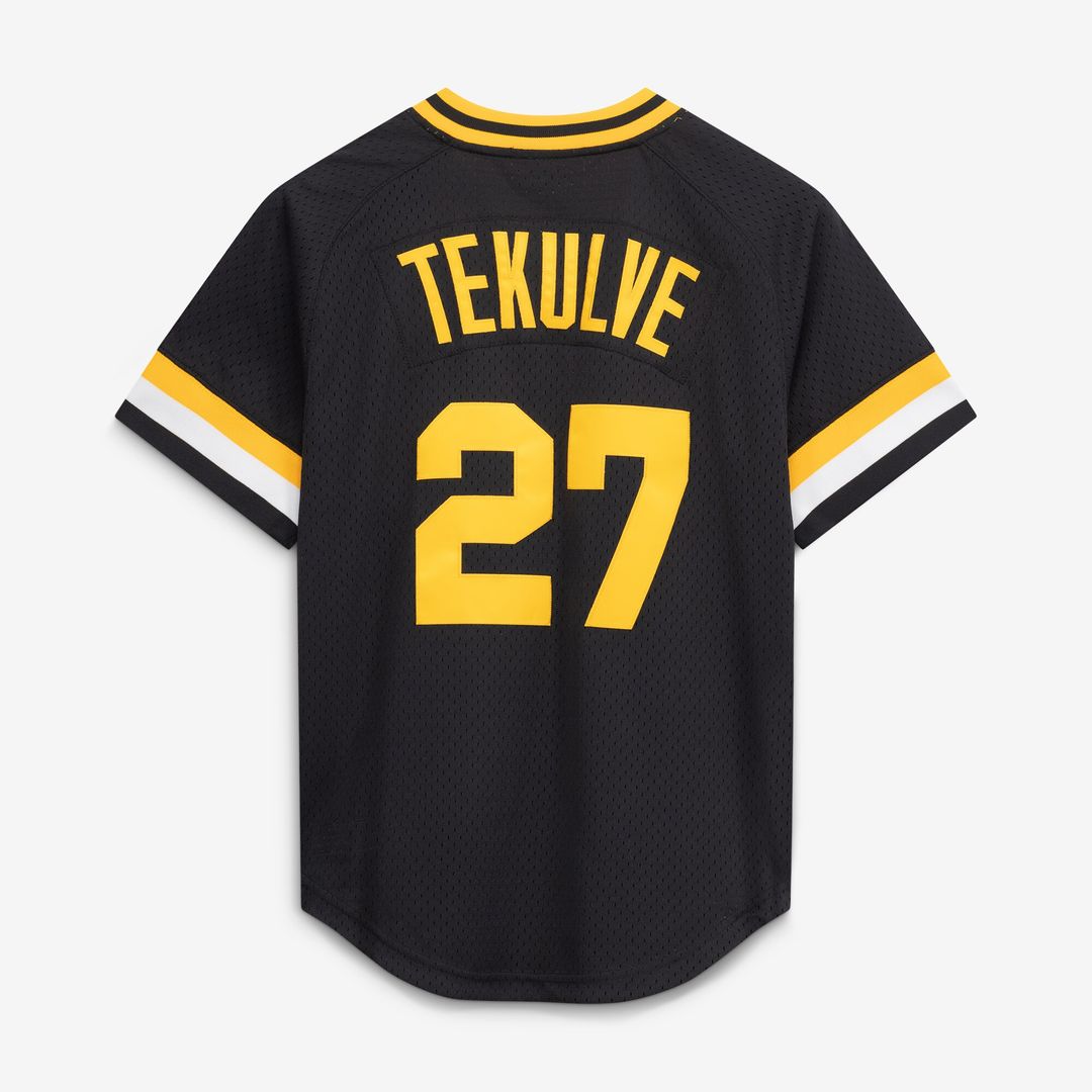 Kent Tekulve Pittsburgh Pirates Mitchell & Ness Authentic Batting Practice Jersey - Black Official MLB Team Apparel Baseball Fan Gear