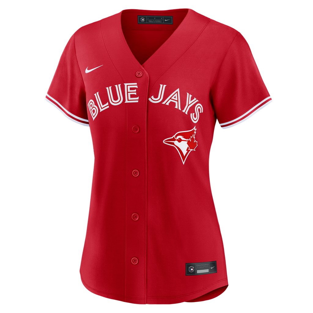 Toronto Blue Jays Nike Women's Alternate Replica Jersey - Red Official MLB Team Apparel Baseball Fan Gear