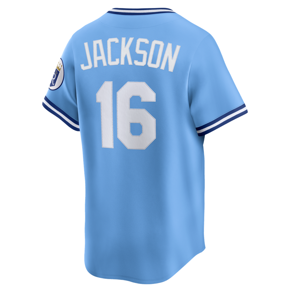 Bo Jackson Kansas City Royals Nike Throwback Cooperstown Collection Limited Jersey - Light Blue Official MLB Team Apparel Baseball Fan Gear