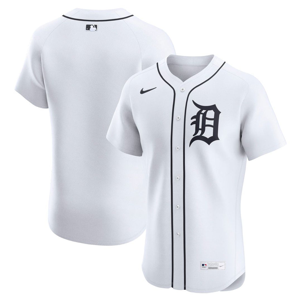 Detroit Tigers Nike Home Elite Jersey - White Official MLB Team Apparel Baseball Fan Gear