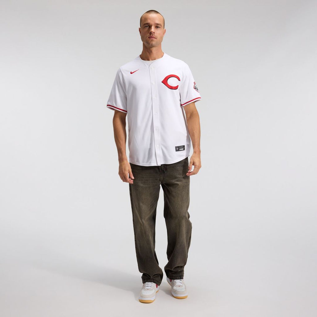 Elly De La Cruz Cincinnati Reds Nike Alternate 2 Limited Player Jersey - White Official MLB Team Apparel Baseball Fan Gear